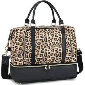 New Large Capacity Duffel Bag, Travel Bag - Leopard Print